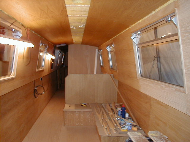 The saloon during fitting out